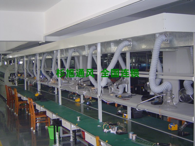 三思電子公司車(chē)間排煙項(xiàng)目